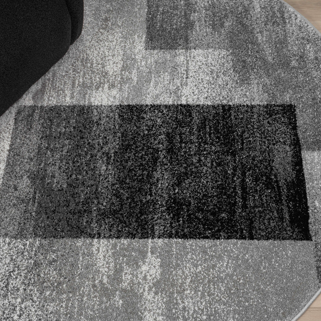 Slate 766 Grey Round Rug