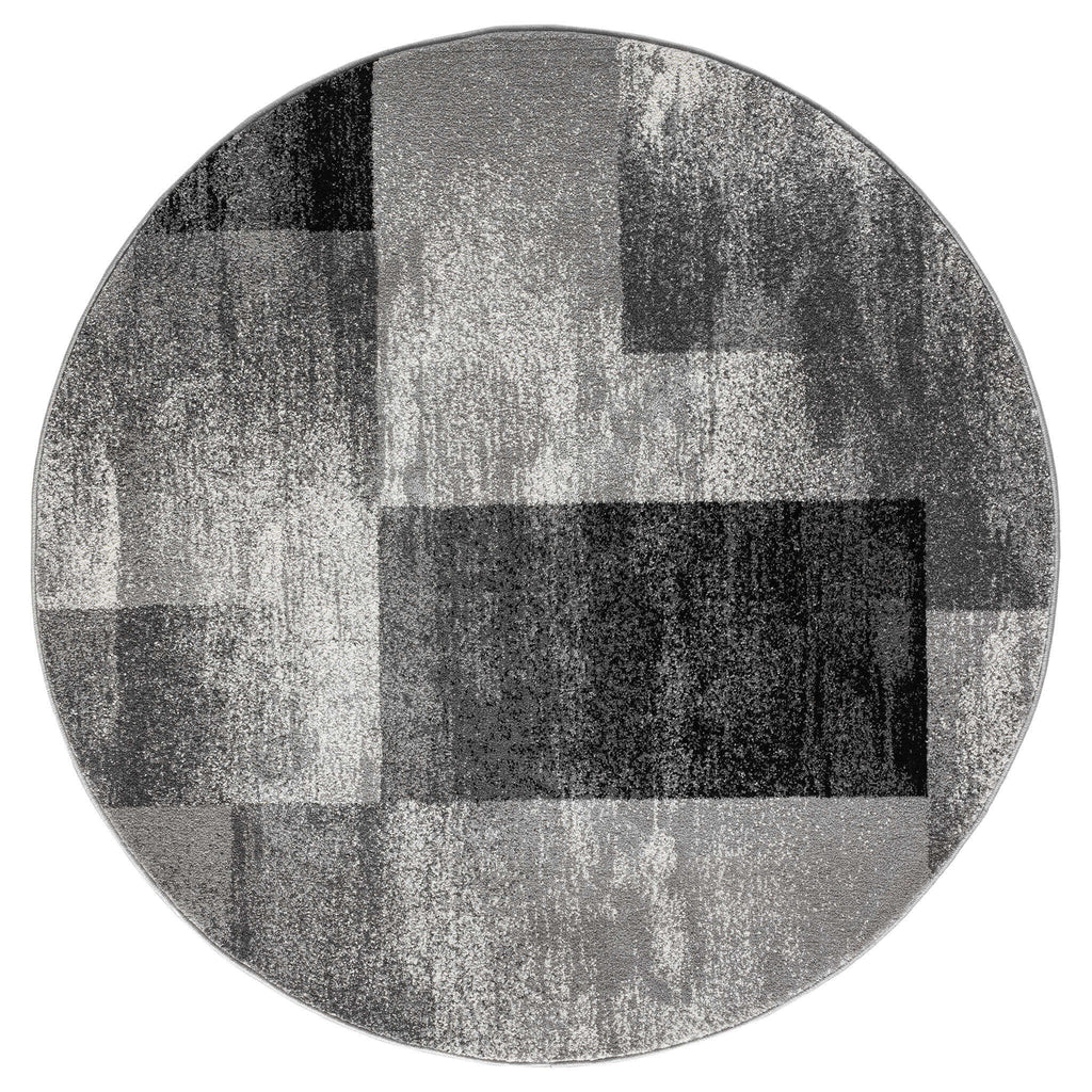 Slate 766 Grey Round Rug