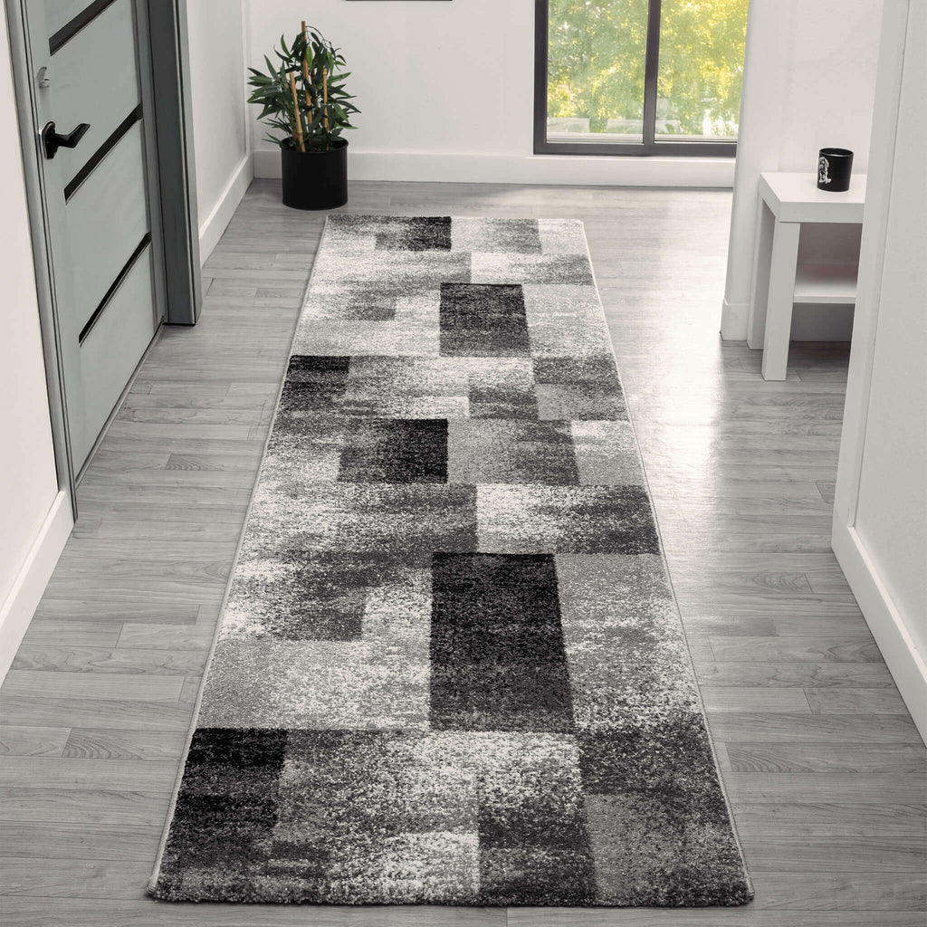 Slate 766 Grey Hallway Runner lifestyle view