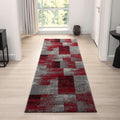 Slate 766 Red Hallway Runner lifestyle view