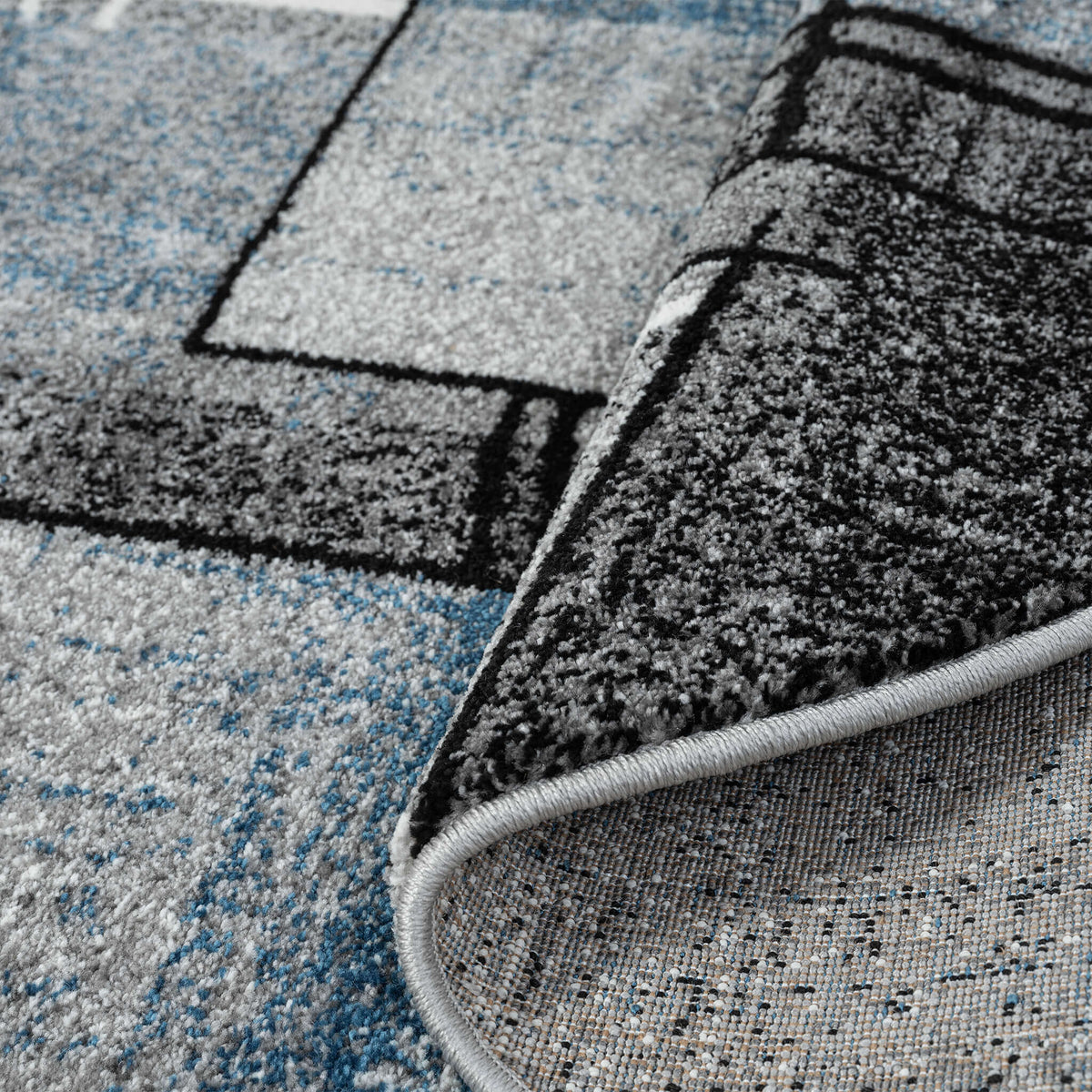 Slate 768 Blue Round Rug