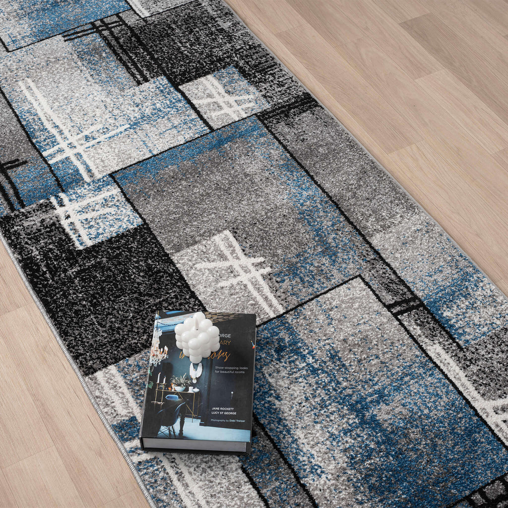 Slate 768 Blue Hallway Runner