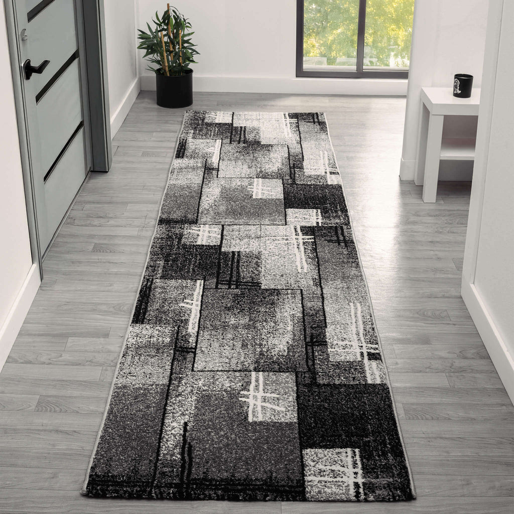 Slate 768 Grey Hallway Runner lifestyle view