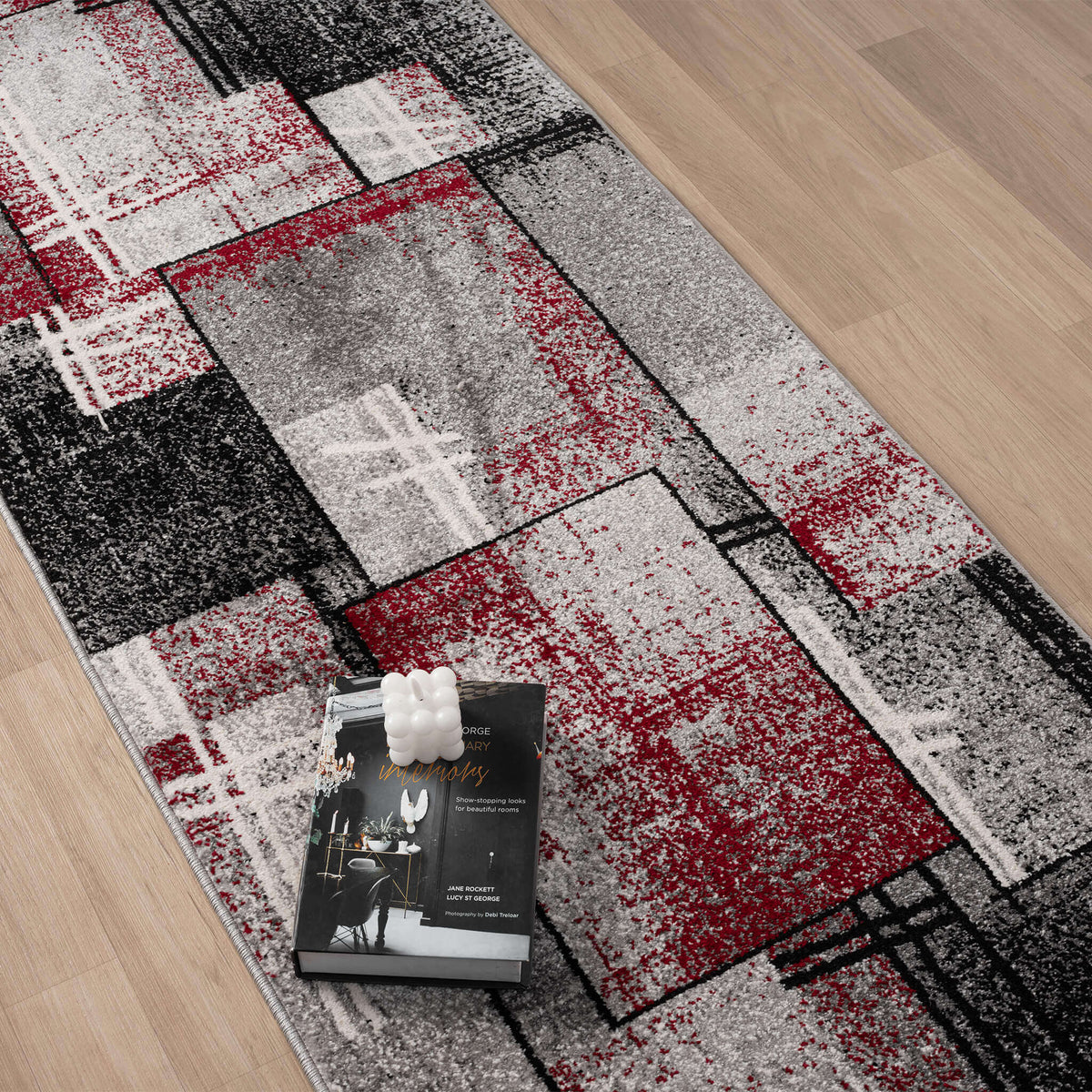 Slate 768 Red Hallway Runner