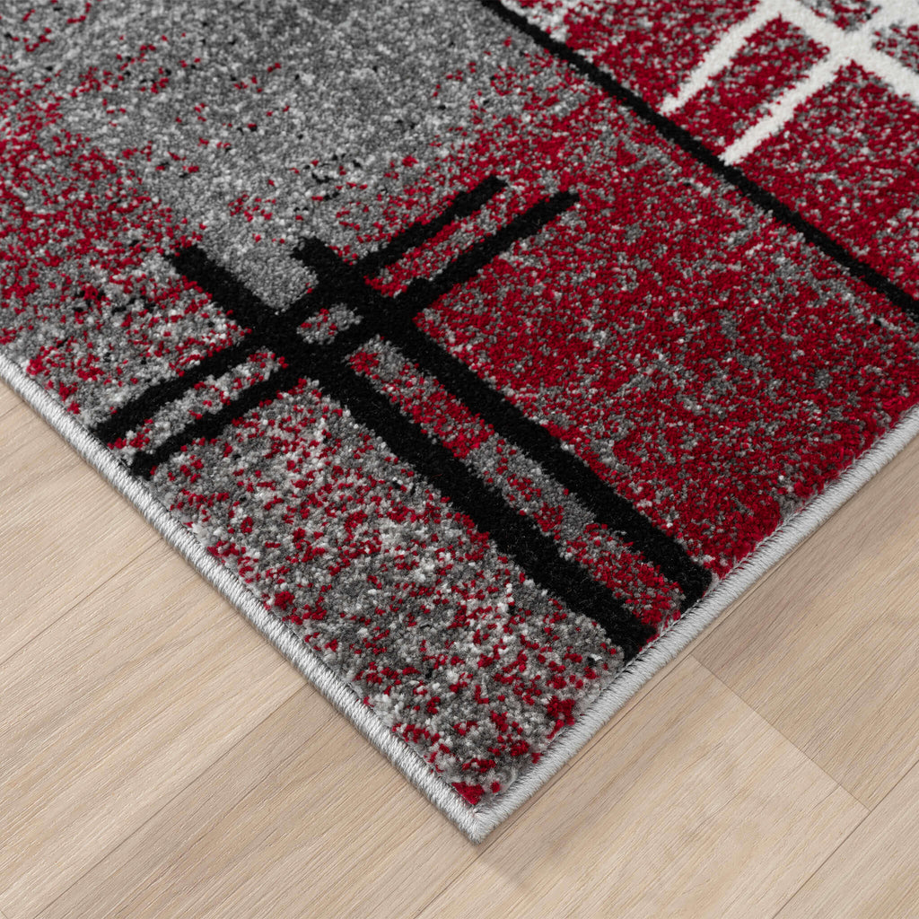 Slate 768 Red Hallway Runner