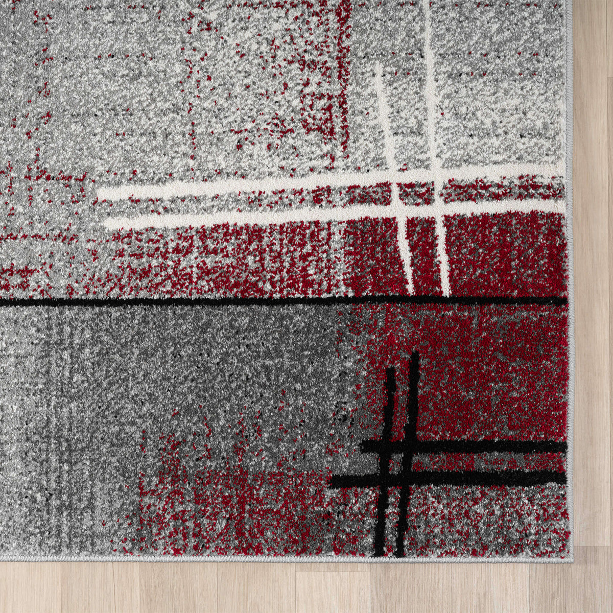 Slate 768 Red Hallway Runner