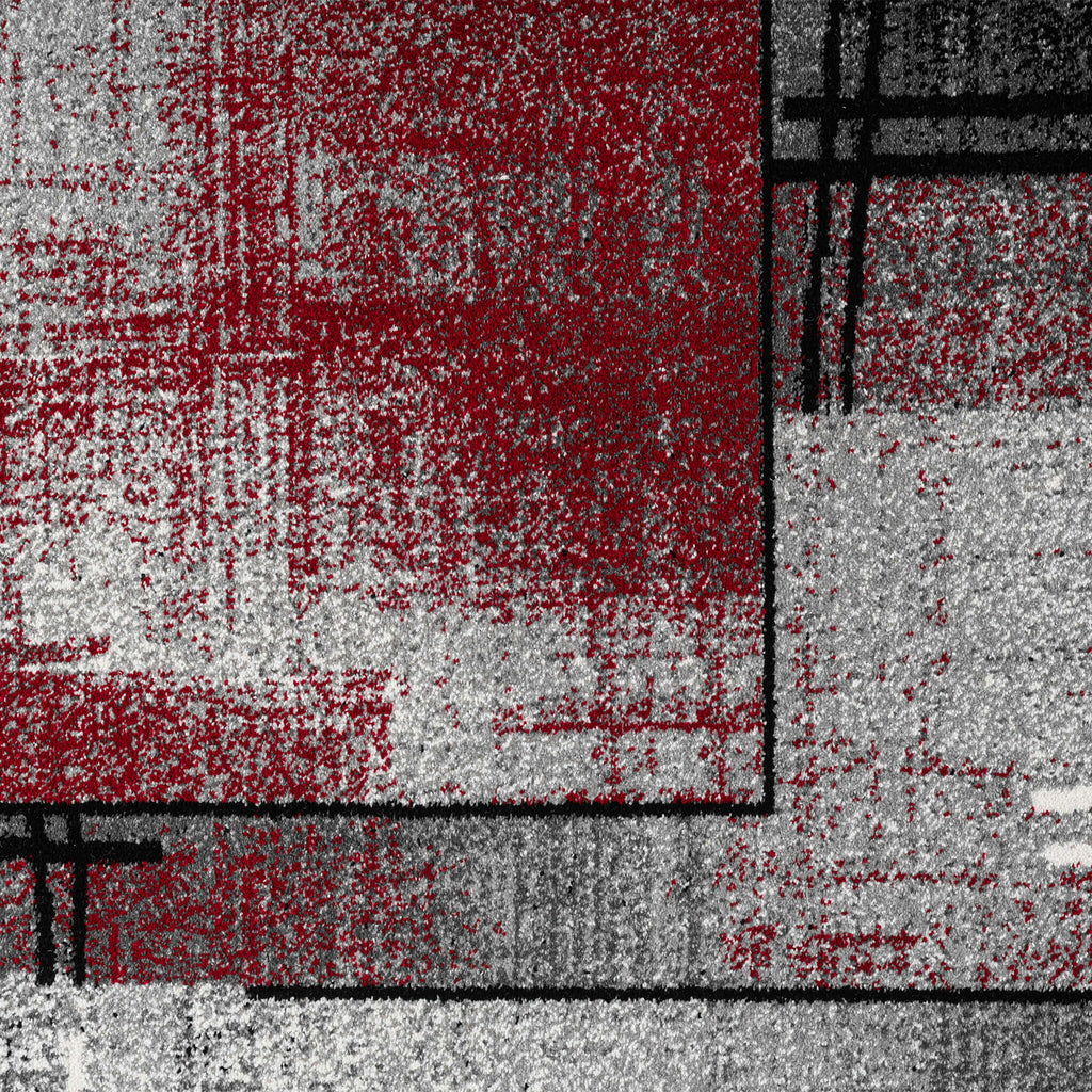 Slate 768 Red Hallway Runner