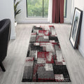 Slate 768 Red Hallway Runner lifestyle view