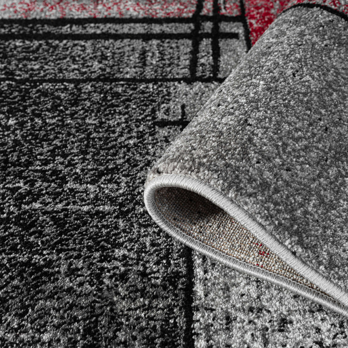 Slate 768 Red Hallway Runner