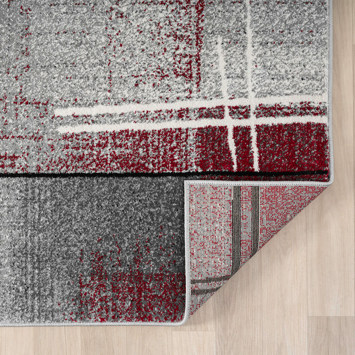 Slate 768 Red Hallway Runner