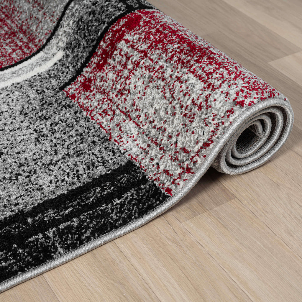 Slate 768 Red Hallway Runner