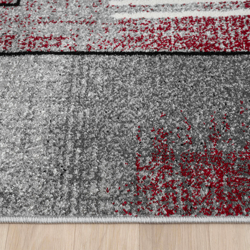 Slate 768 Red Hallway Runner