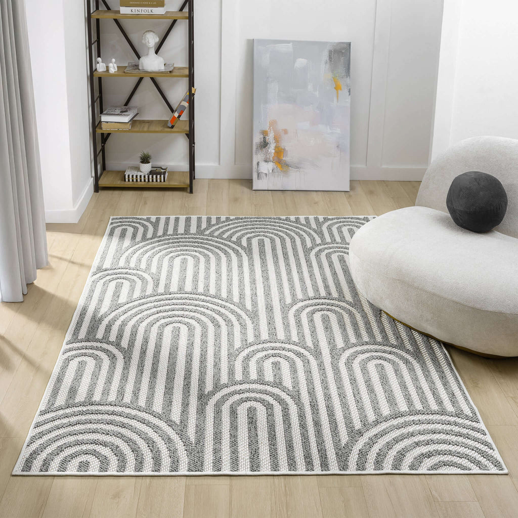 Solace 171 Granite Turkish Rug lifestyle view
