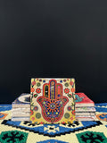 Stone Coaster Hamsa Hand Rainbow