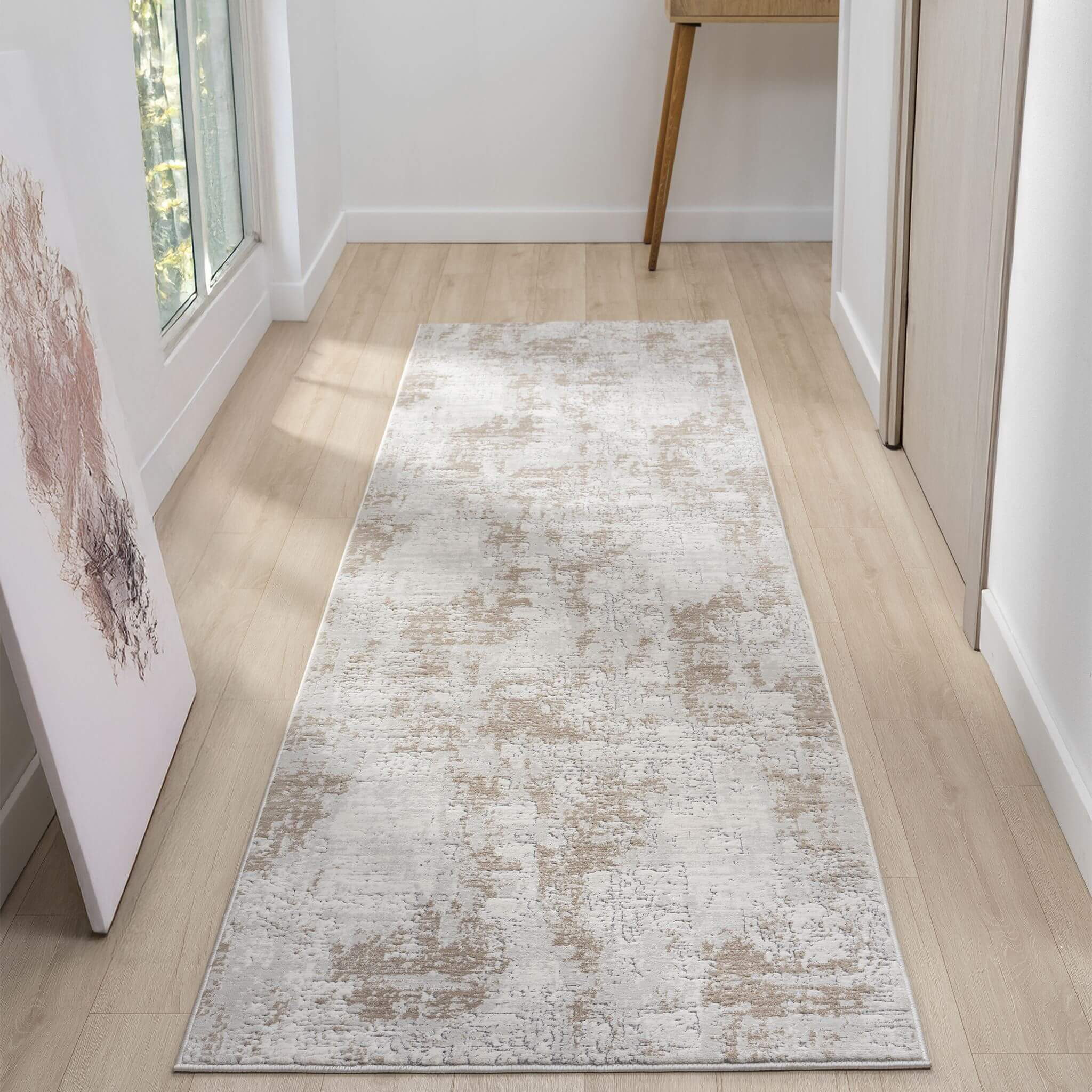 Discover the Stone Hallway Runner Rug for a touch of modern elegance. Soft, durable, and perfect for high-traffic areas in your home.
