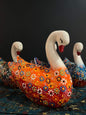 Handmade Ceramic Swan Handmade Ceramics Orange  