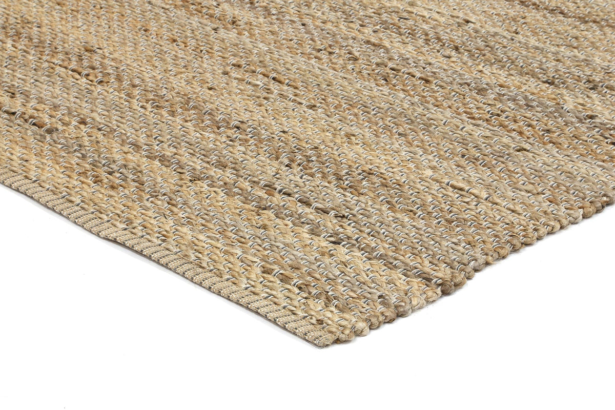 Taj Grey Natural Basket Weave Jute Rug – view 4