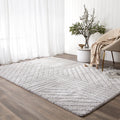 Tender Modern Silver Shag Rug styled with furniture
