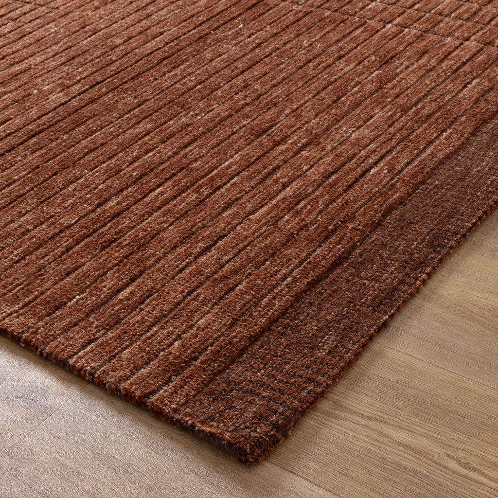 Canyon CANYON01 Terracotta Carved Rug – view 3
