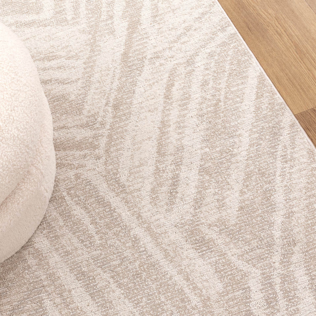 Toscana Geo Lines Beige Cream Rug - TOS1 – view 8