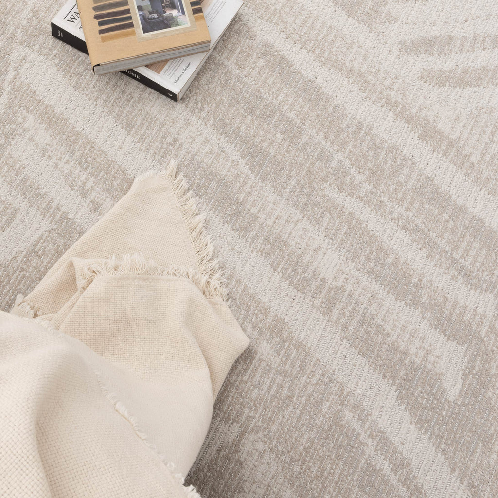 Toscana Geo Lines Beige Cream Rug - TOS1 – view 5