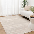 Toscana TOS2 Beige Cream Watercolour Rug styled with furniture