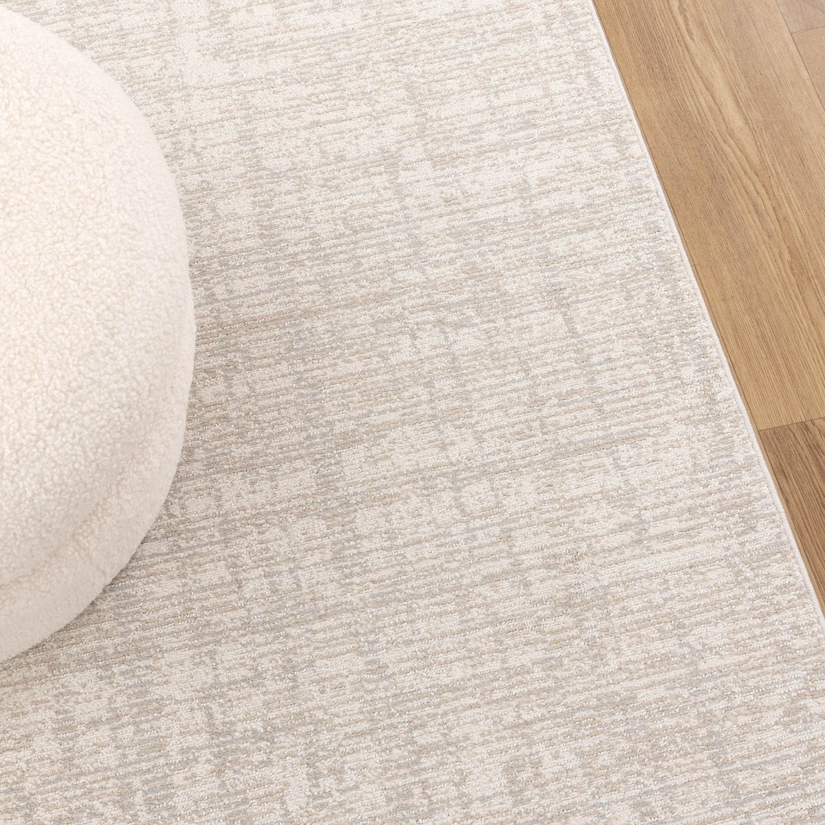 Toscana Distressed Lines Grey Beige Rug - TOS4 – view 8