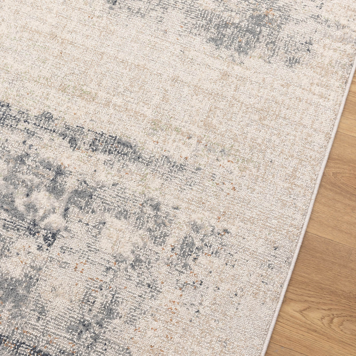 Toscana Distressed Splash Beige Blue Rug TOS5 – view 6