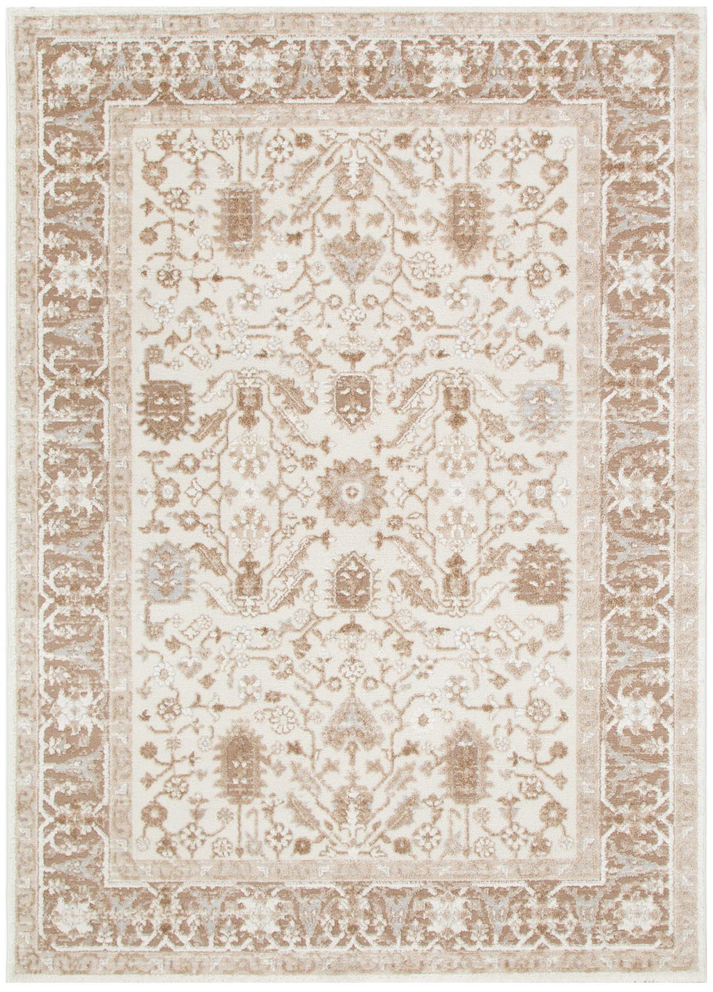 Sierra Beige Oriental Border Rug – view 2