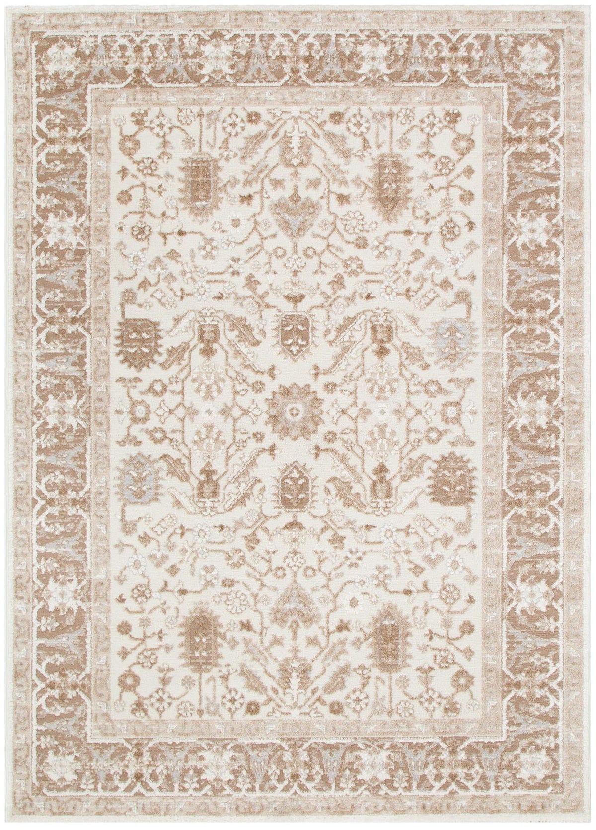 Sierra Beige Oriental Border Rug – view 2