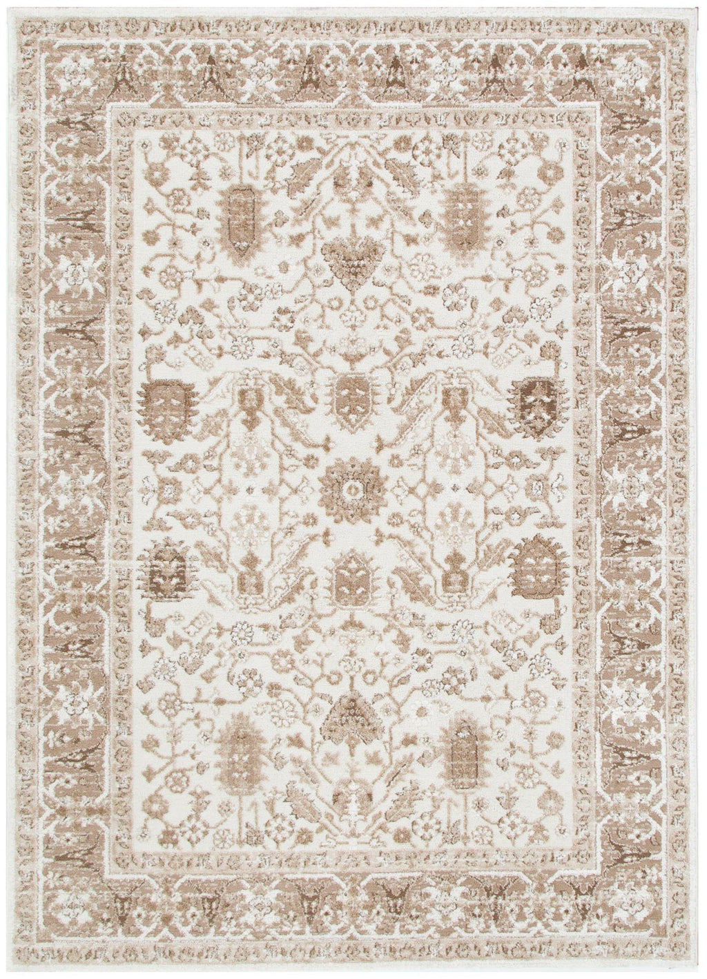 Sierra Brown Oriental Border Rug – view 2