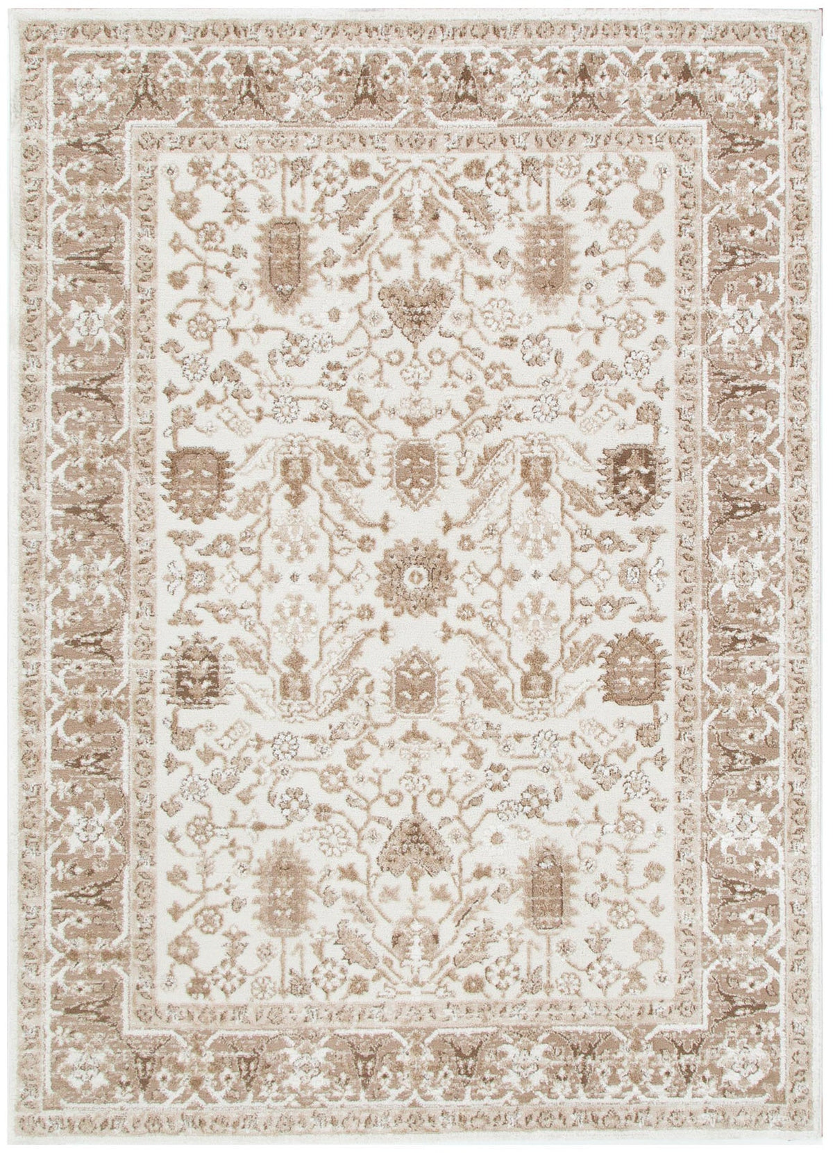 Sierra Brown Oriental Border Rug – view 2