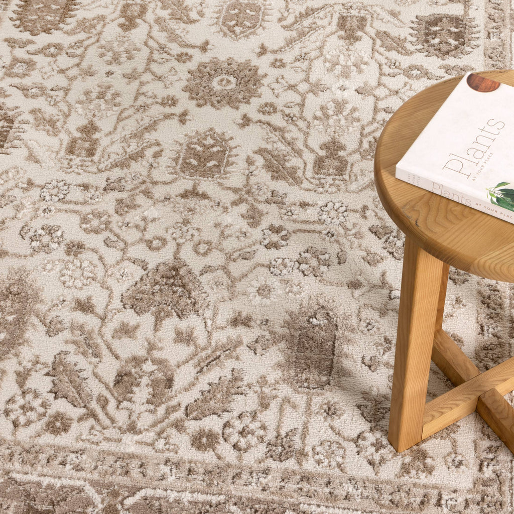 Sierra Brown Oriental Border Rug – view 5