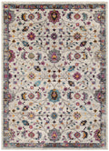 Tulin Cream Multicolour Floral Rug - TULI23 full product view