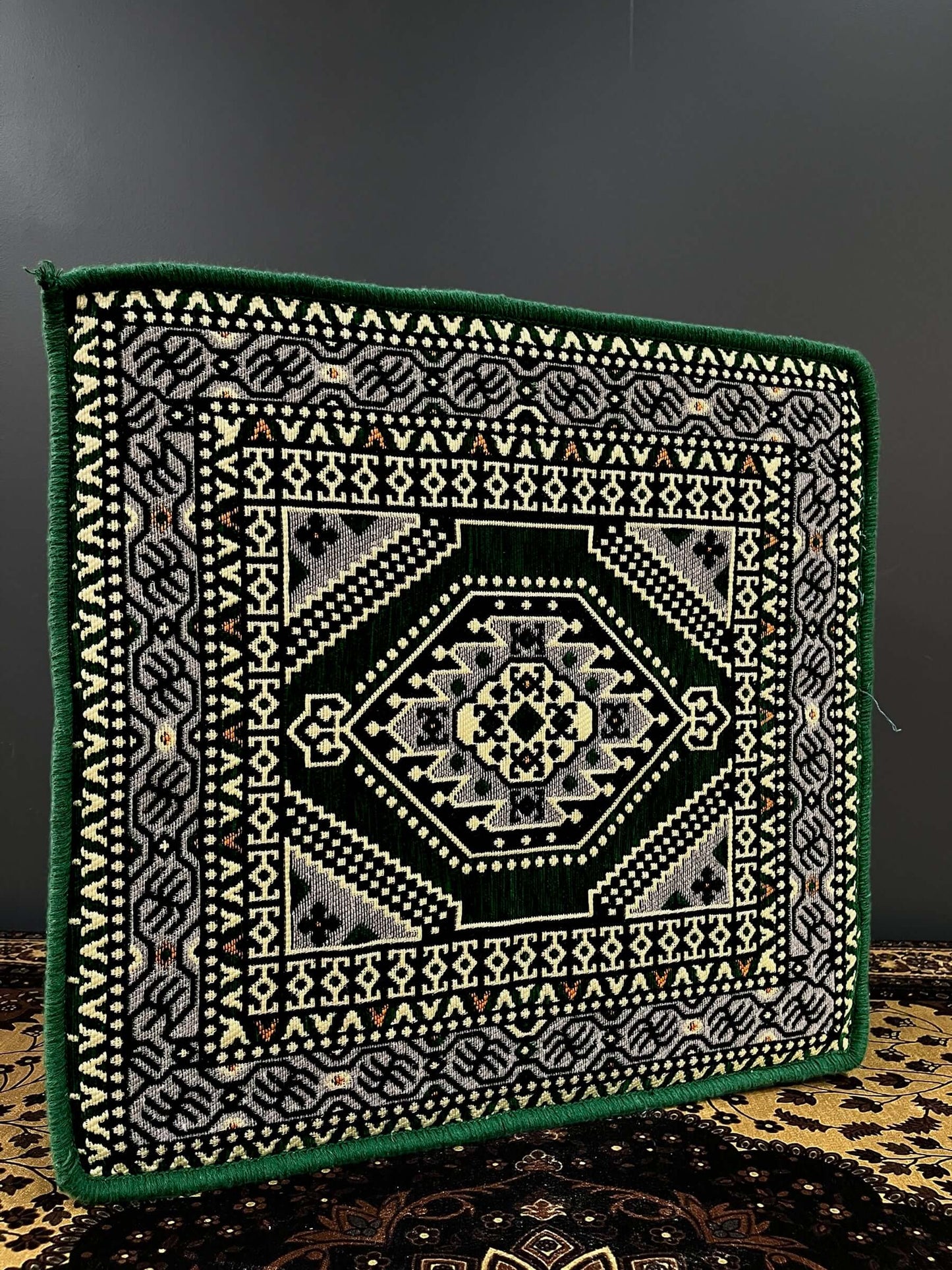 Ottoman Authentic Floor Cushion Green    