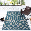 Terrace 551 Turquoise Turkish Rug lifestyle view