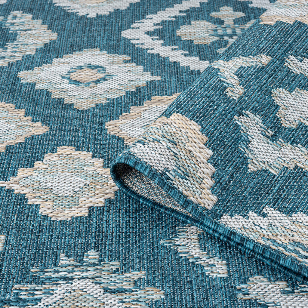 Terrace 551 Turquoise Turkish Rug