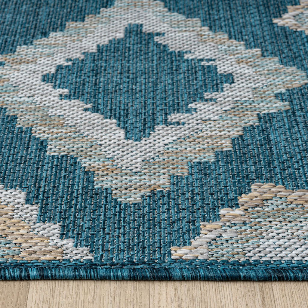 Terrace 551 Turquoise Turkish Rug