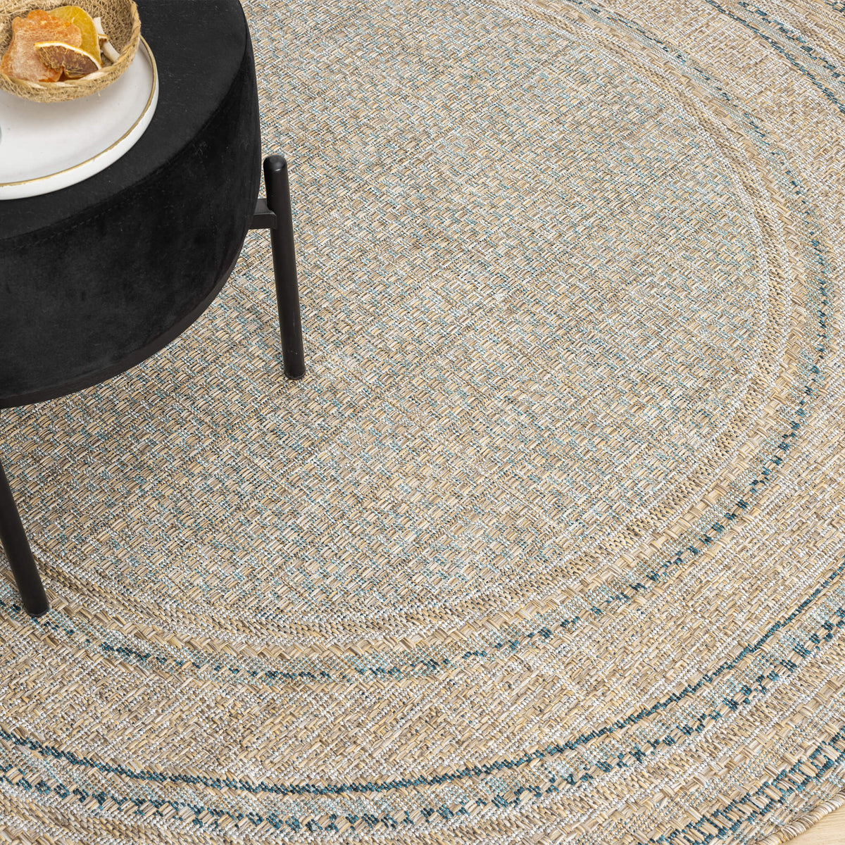 Terrace 553 Olive Round Rug