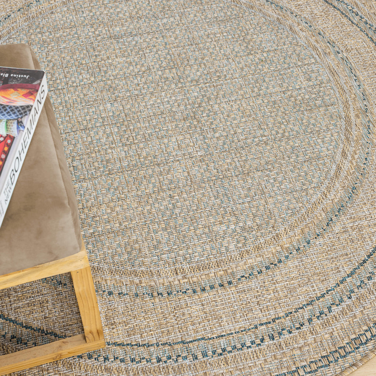 Terrace 553 Olive Round Rug