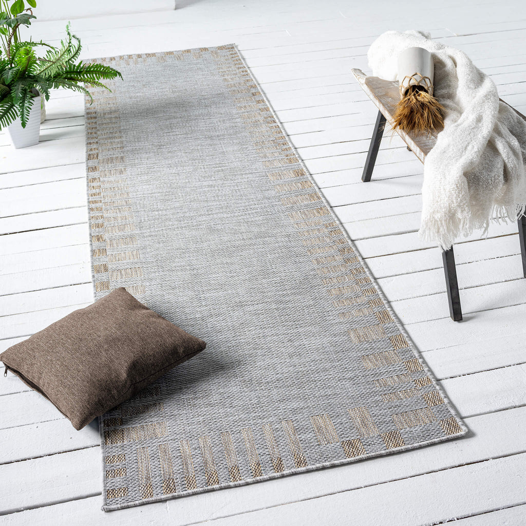 Terrace 557 Slate Hallway Runner lifestyle view
