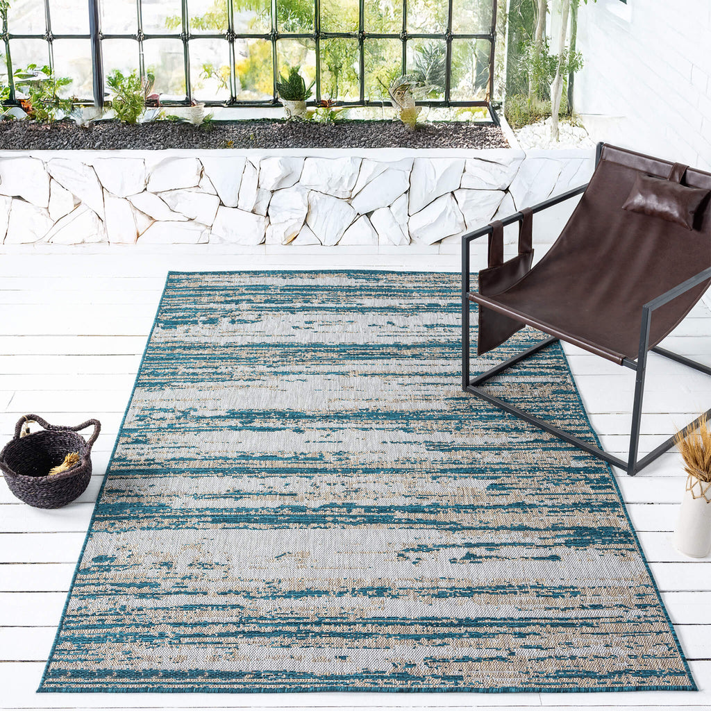 Terrace 559 Indigo Turkish Rug lifestyle view