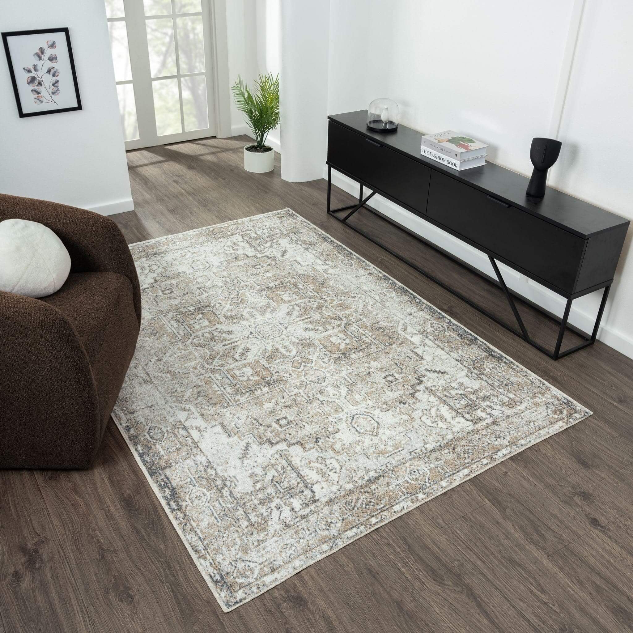 Easy Washable Rugs 361 Earth