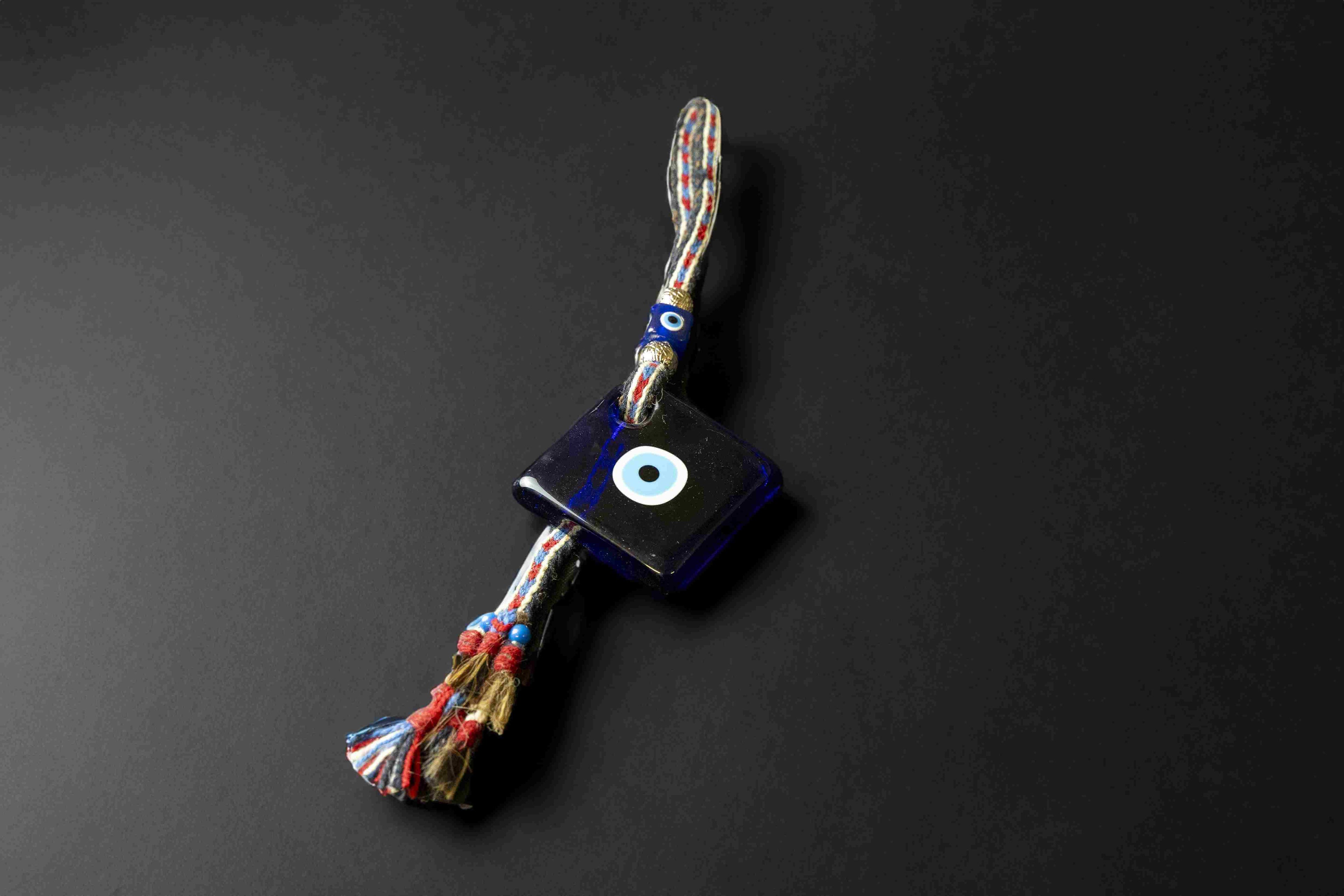 Threaded Square Hanging Evil Eye