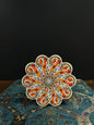 Turkish Ceramic Trivet Orange Handmade Ceramics   