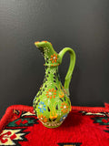 Turkish Ceramic Oil Jug Light Green