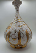 Turkish Ceramic Vase with Arabic Calligraphy – Islamic Decorative Vase