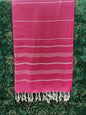 Turkish Cotton Towels Pink Stripe    