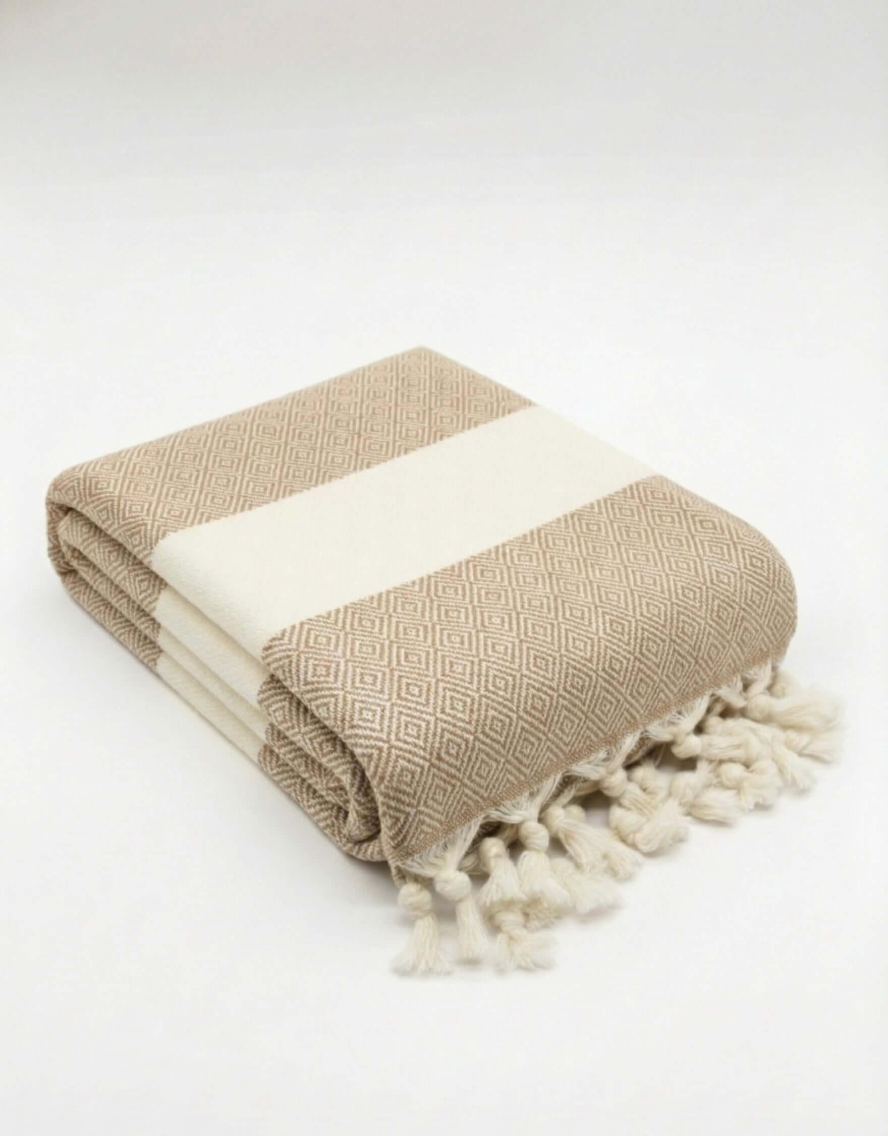 Turkish Cotton Towels - Diamond Beige | Luxurious Softness