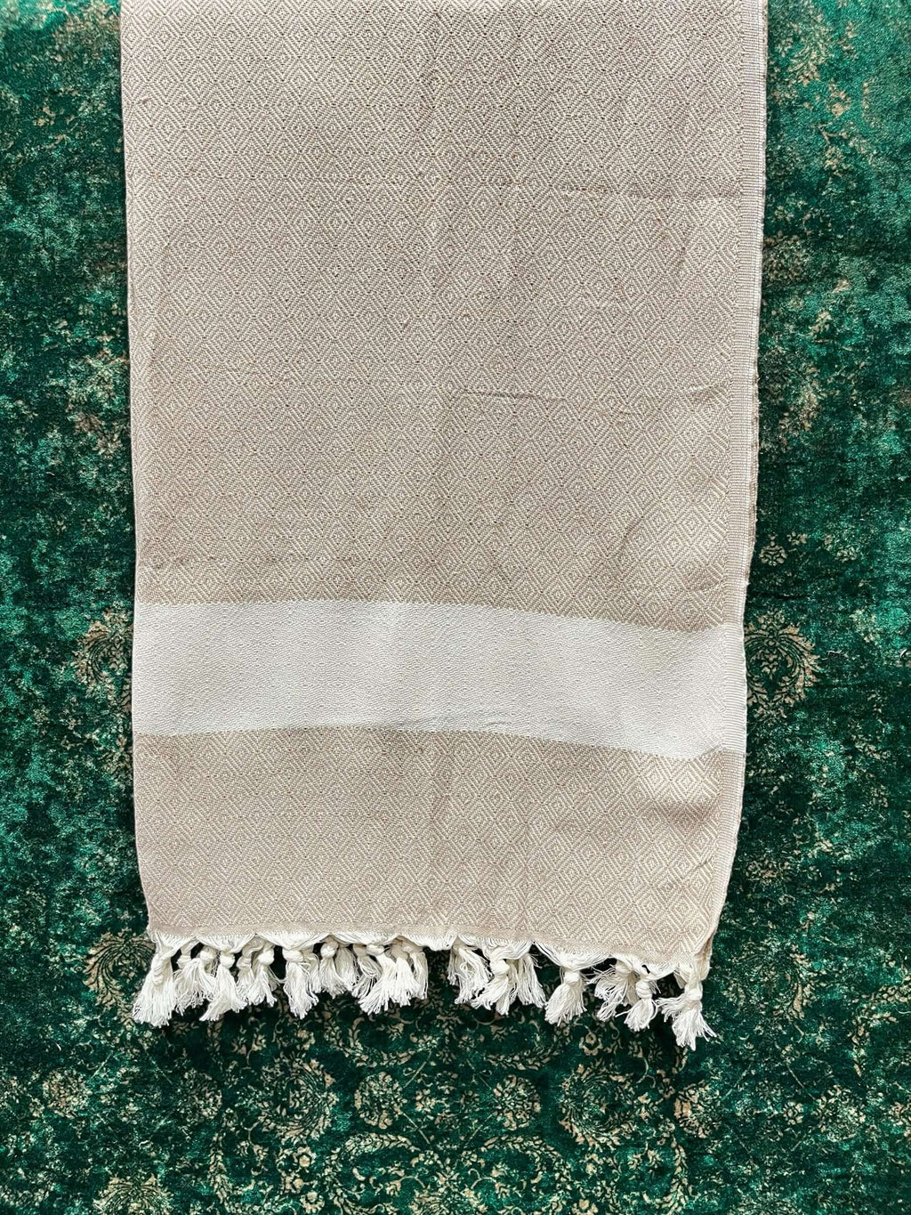 Turkish Cotton Towels Diamond (Beige)